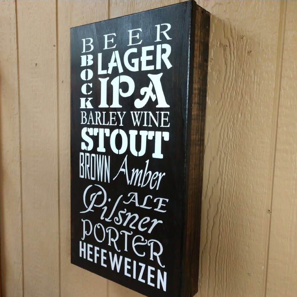 Mini Craft Beer Gun Storage Sign
