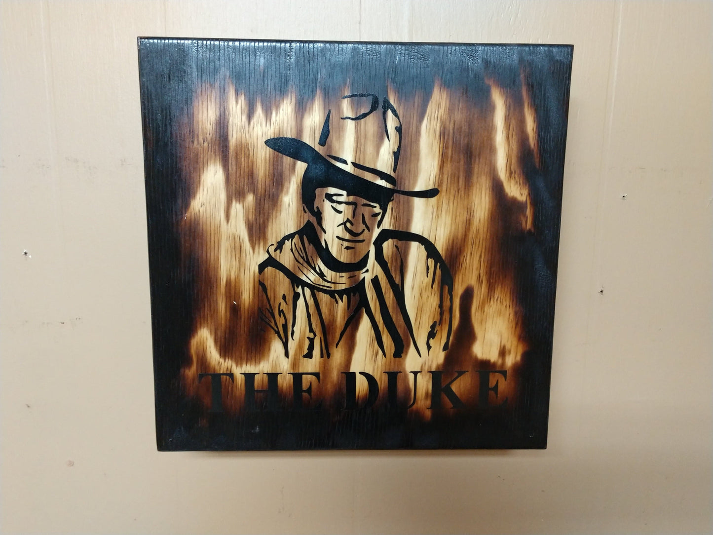 "THE DUKE" MINI GUN CONCEALMENT WALL ART BOX