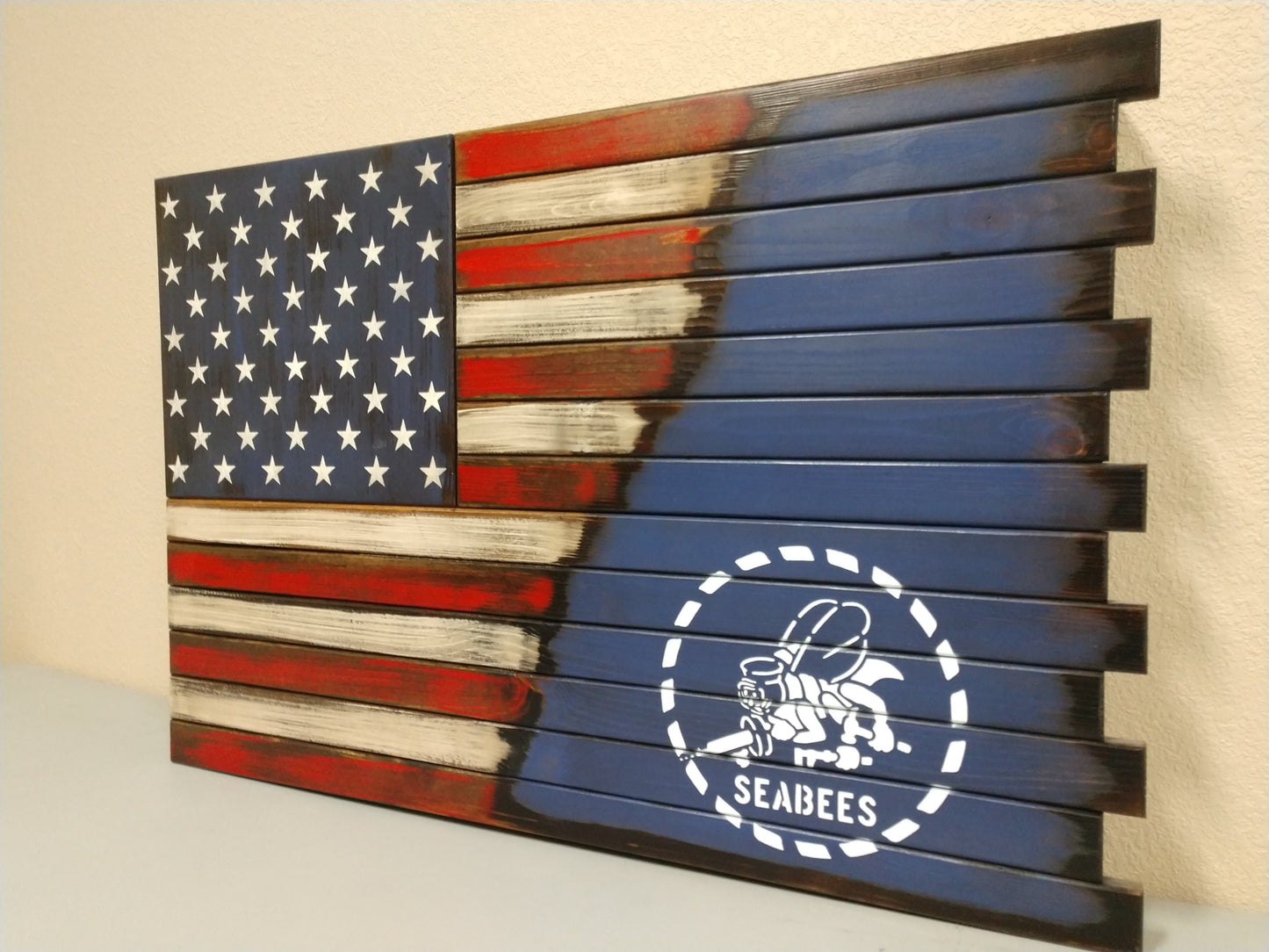 Premium 2 Compartment Gun Case - Half Flag & Half Logo Designs