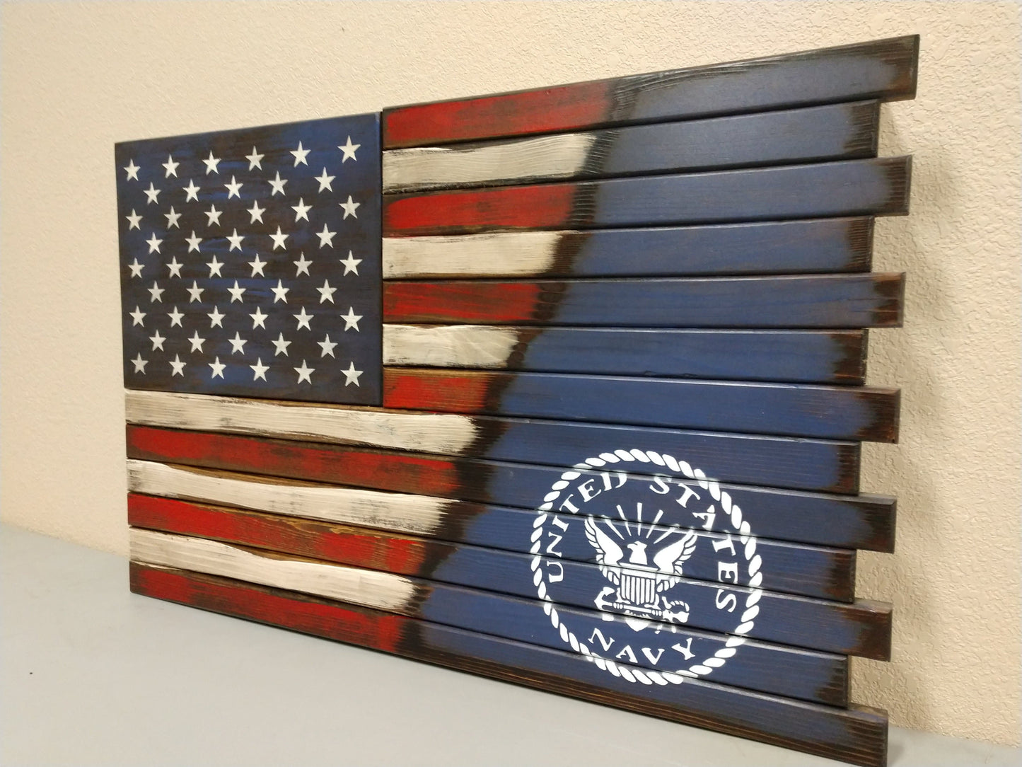 Small Hidden Gun Case with ½ USA Flag and ½ Graphic Design