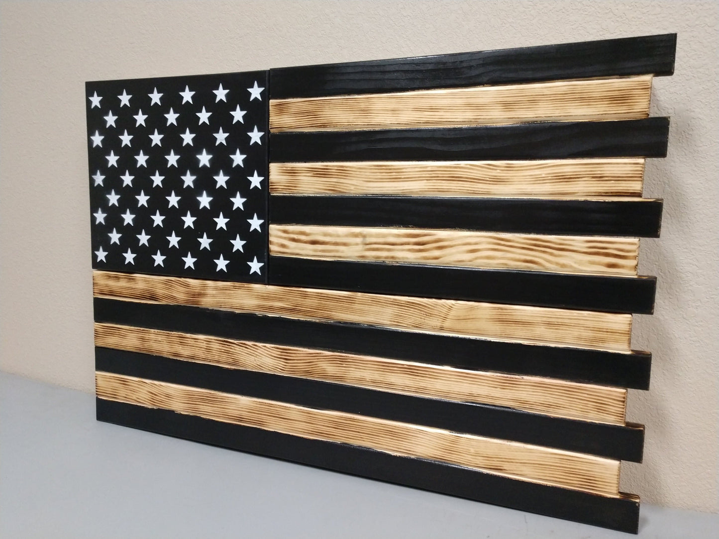Large American Flag Gun Concealment Case with 2 Compartments