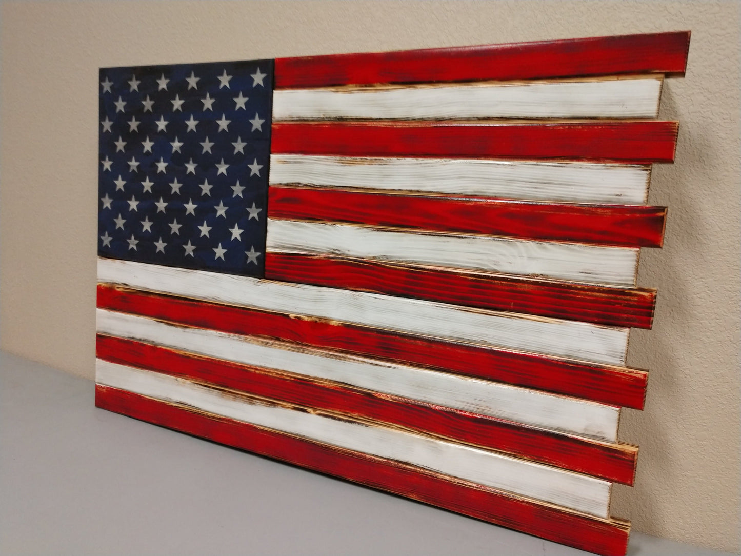 Deluxe 3 Compartment Gun Concealment Case (Traditional American Flag Designs)
