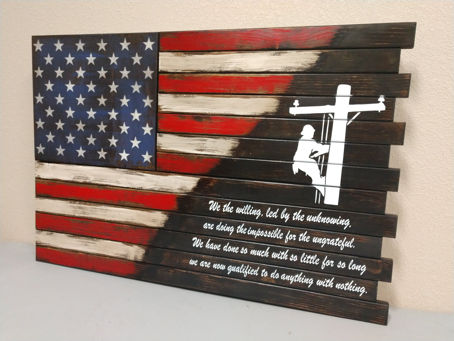 Deluxe 3 Compartment Gun Concealment Case (Hybrid American Flag Designs)