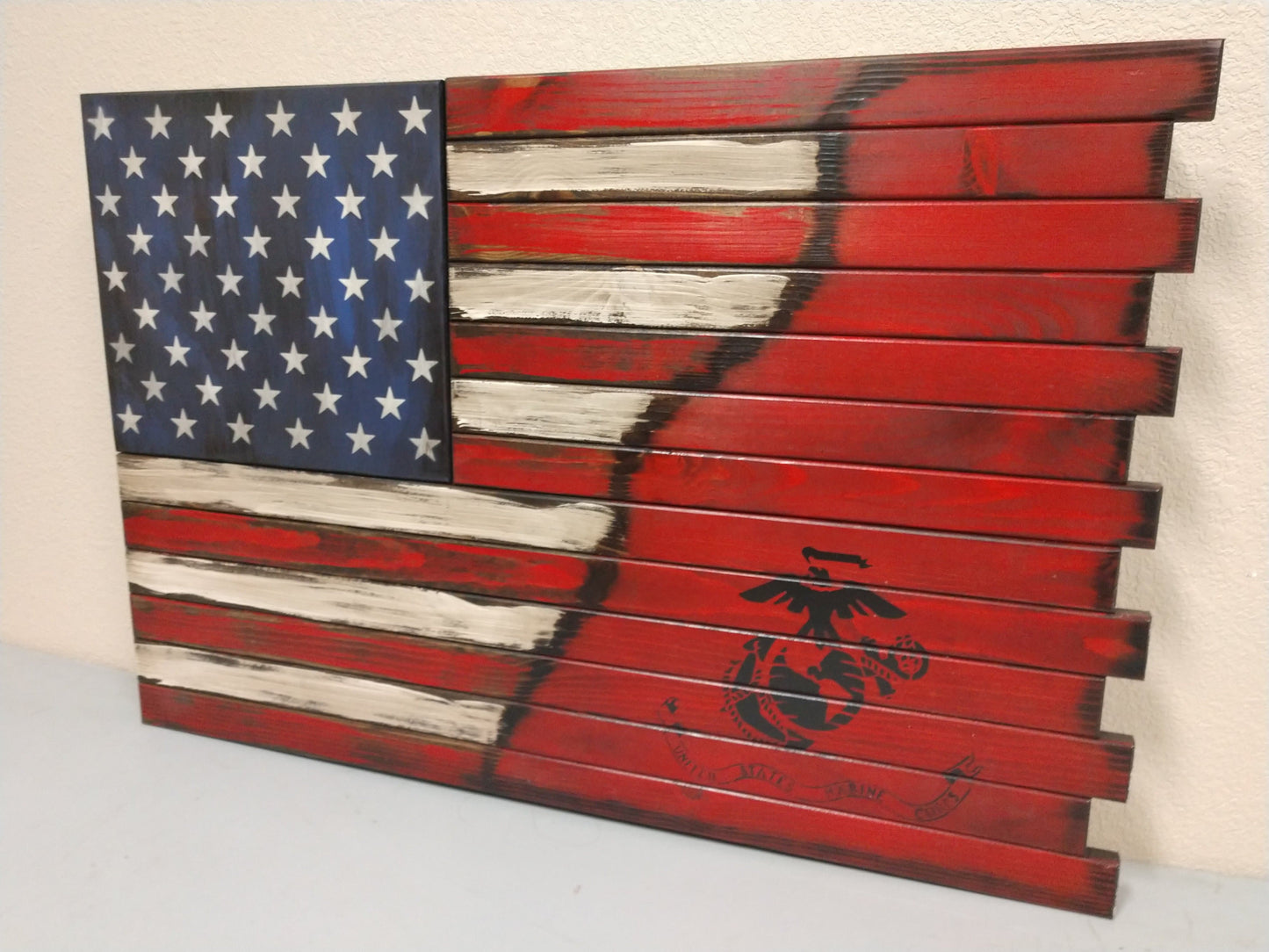 Premium 2 Compartment Gun Case - Half Flag & Half Logo Designs
