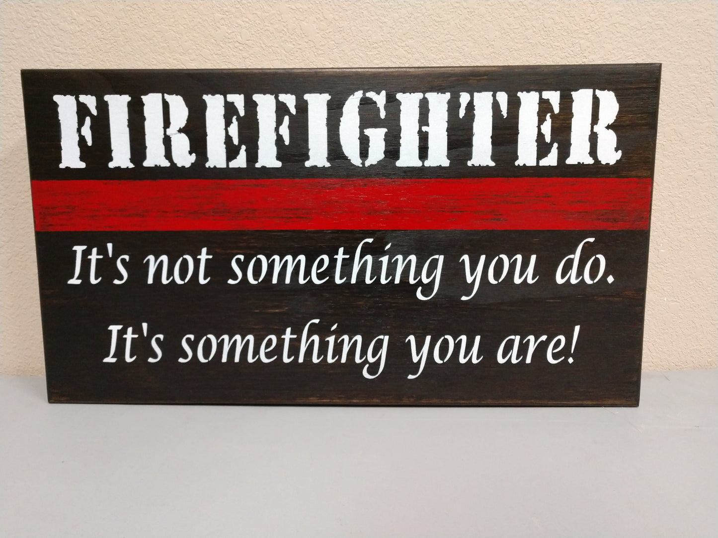Mini Thin Red Line Firefighter Concealment Art