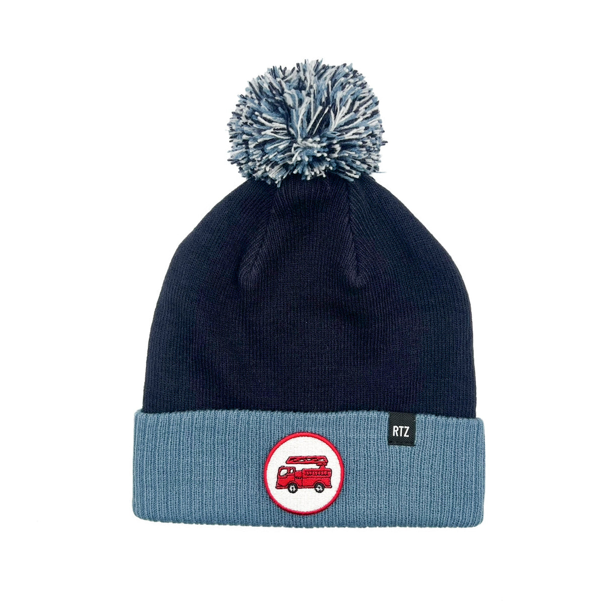 Firetruck Patch Pom Pom Hat