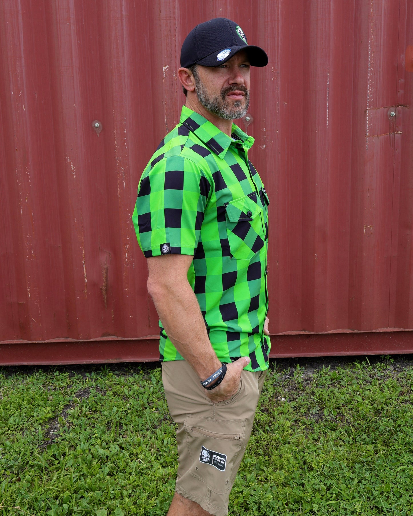 "Incredible H" Light-Weight 4-Way Stretch Button Up