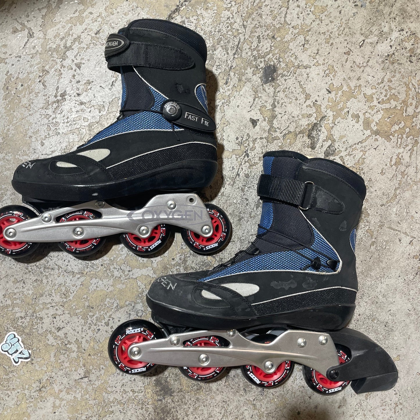 Oxygen Oxxis 7.0 Inline Skate - Black/Blue [Size 8]
