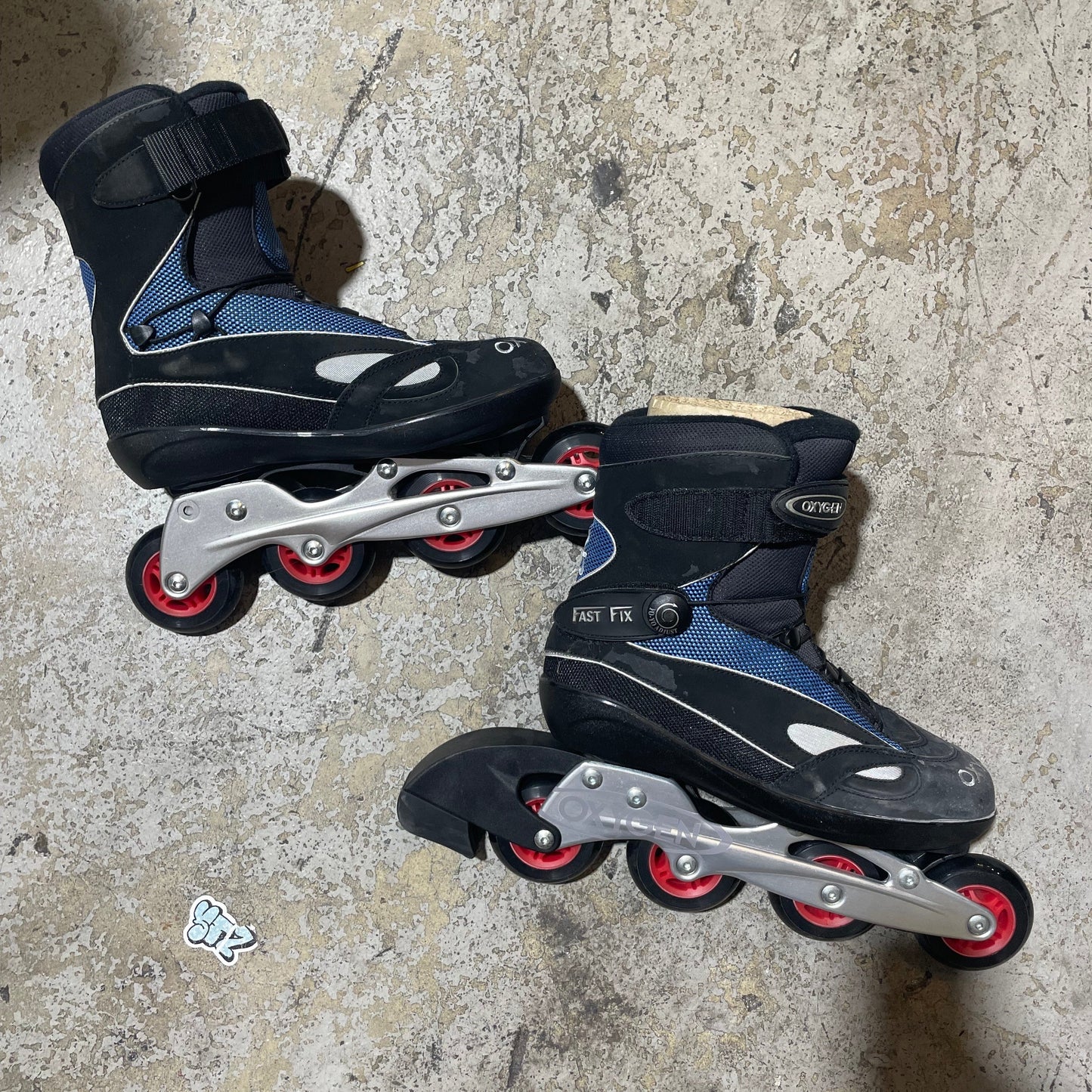 Oxygen Oxxis 7.0 Inline Skate - Black/Blue [Size 8]