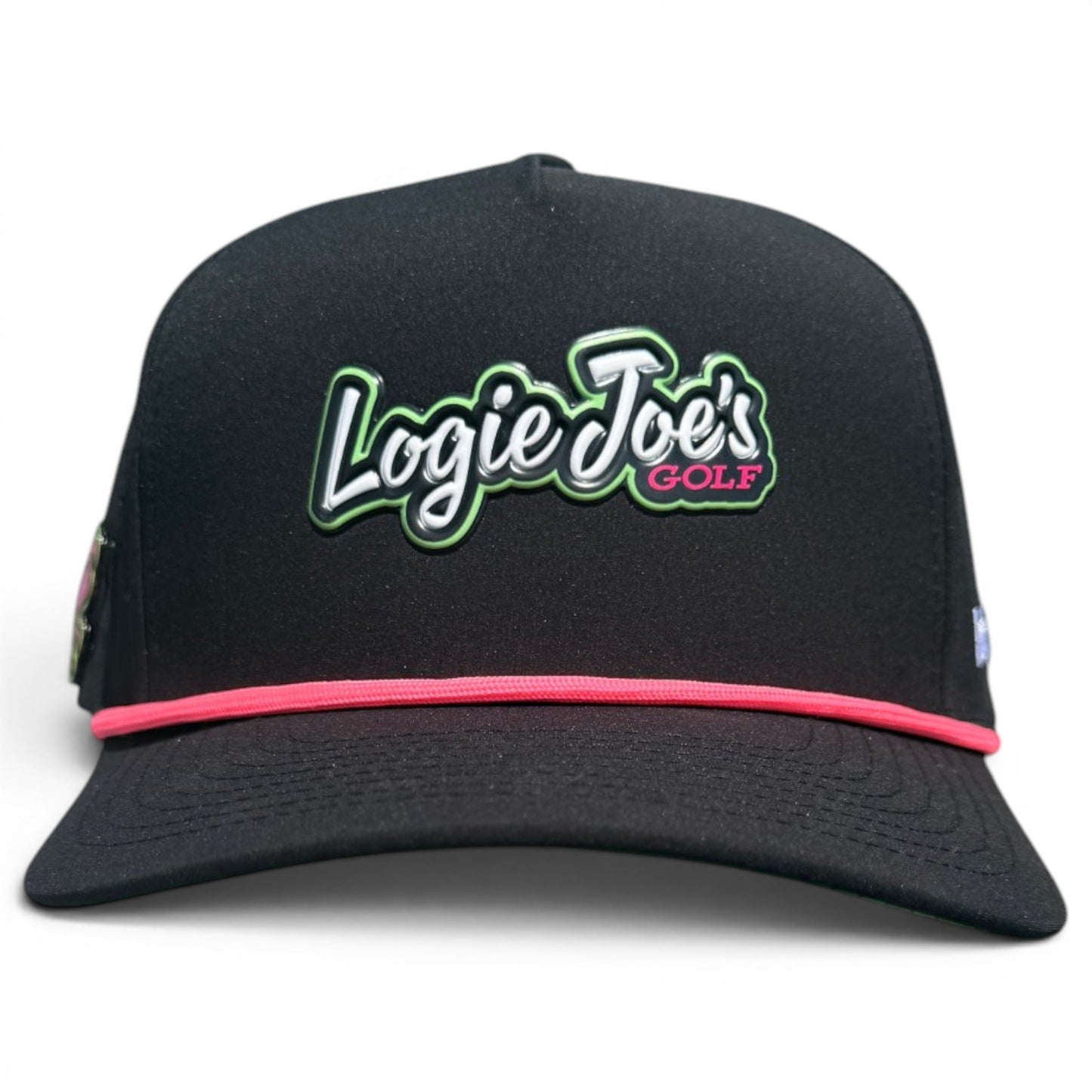 Logie Joe’s "Classic" Golf Hat | Snapback Cap | Built-in Magnetic Ball Marker Holder + Marker Included | Adjustable Script Logo
