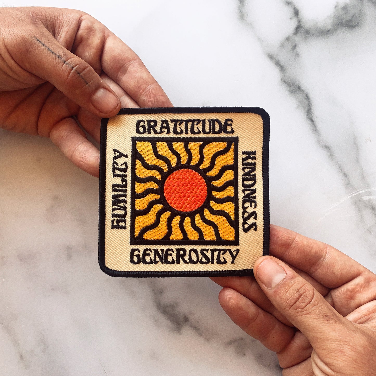 Gratitude Embroidered Patch • Real Fun, Wow! x Oxford Pennant