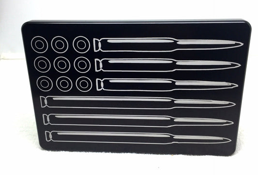 American Flag with Bullets Hitch Cover