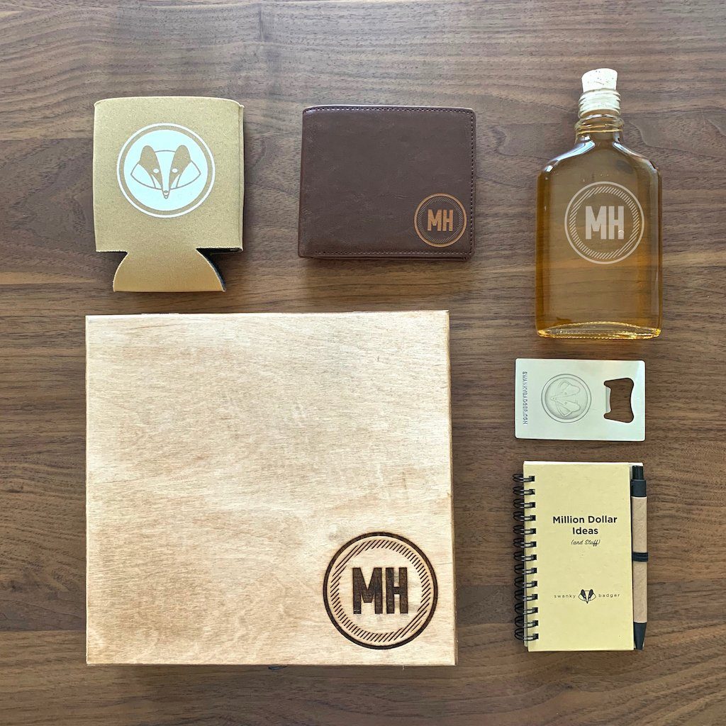 Groomsmen Gift Box // Circle Rustic #2