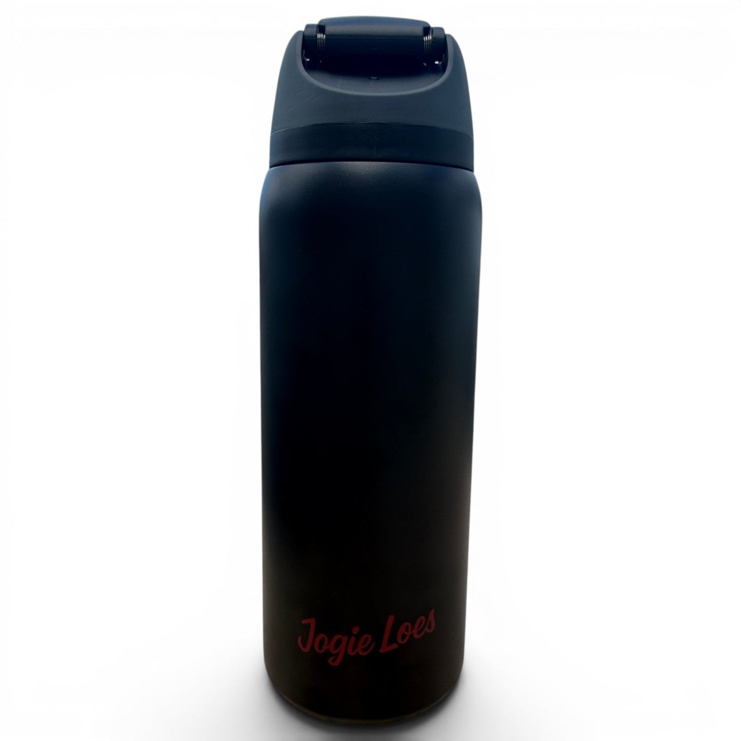 Jogie Loe's Hydration Bottle | 32oz Insulated Stainless Steel | Flip Straw Lid w/ Handle