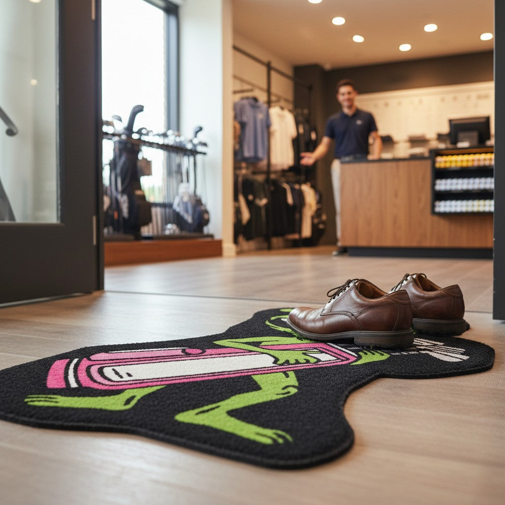 Alien Caddy | Golf Shop Mat | Golf Accessory