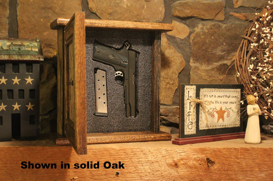 "Peacemaker” Wooden Gun Concealment Clock