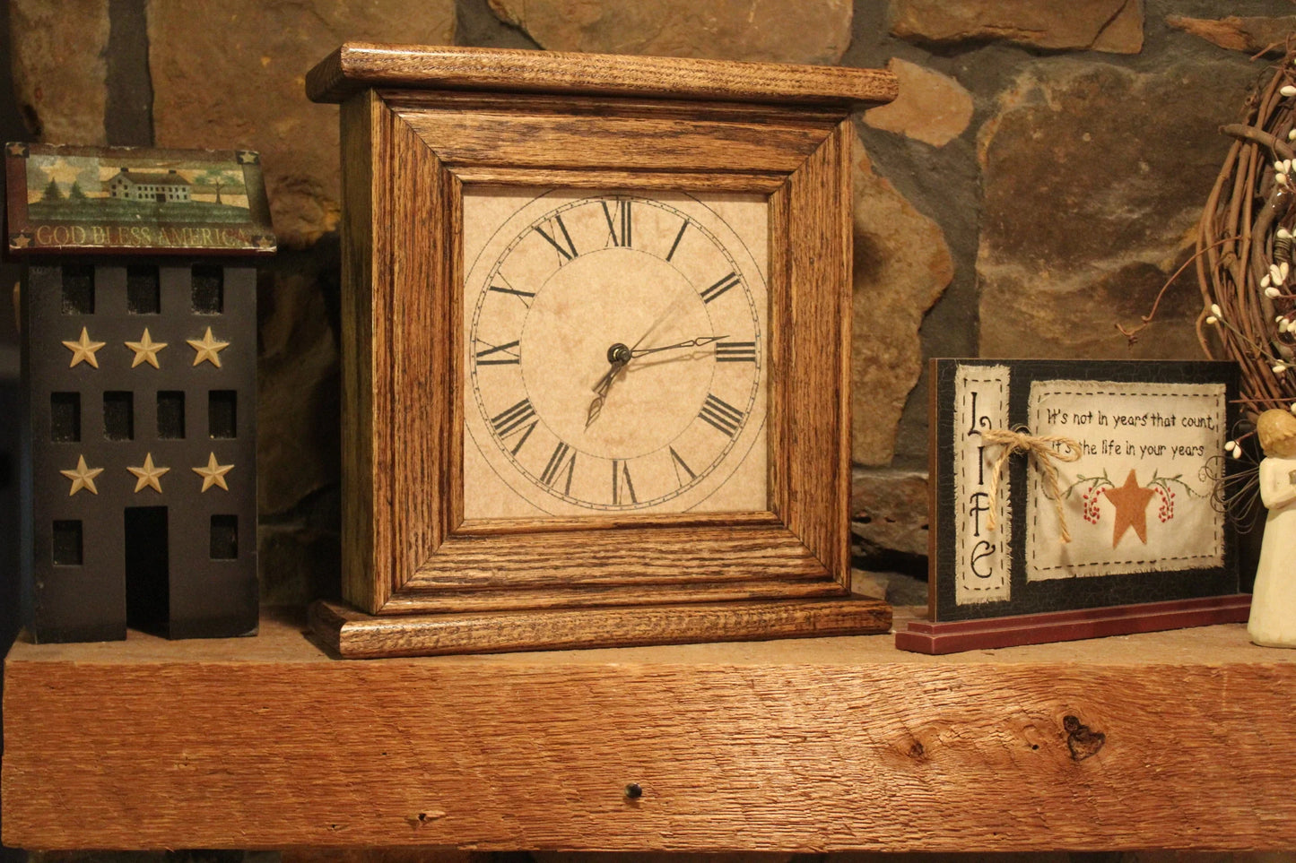 "Peacemaker” Wooden Gun Concealment Clock