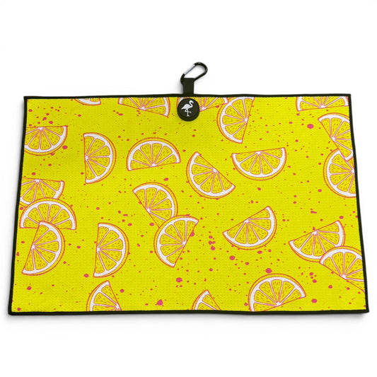 Main Squeeze Golf Towel | 24” x 16” Microfiber Towel | Magnetic Clip & Carabiner | Premium Golf Accessory