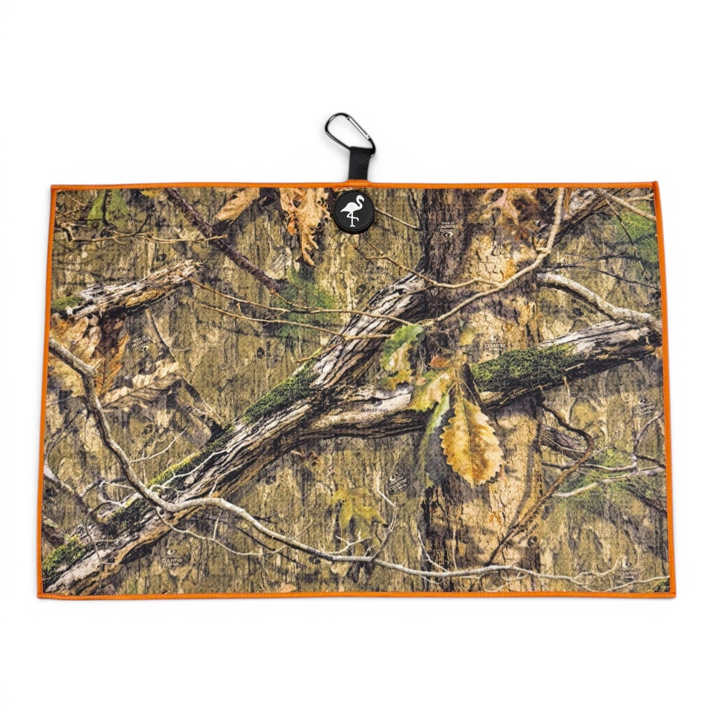 Woodland Camo Golf Towel | Premium Double-Sided Microfiber | Heavy-Duty Magnetic Towel with Carabiner Clip | 24 x 16 in