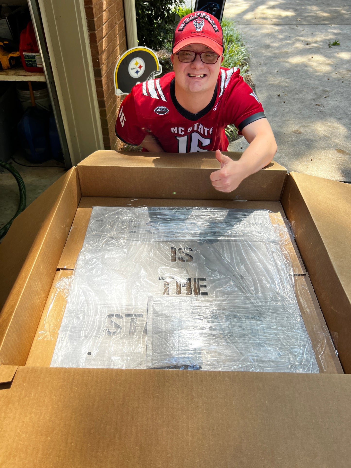 “The Standard is the Standard” Pittsburgh 11-gauge steel wall art piece