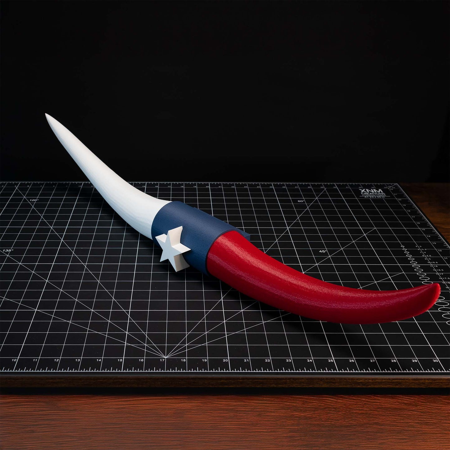 ADG42 Texas Flag Faux Steer Horns Decor