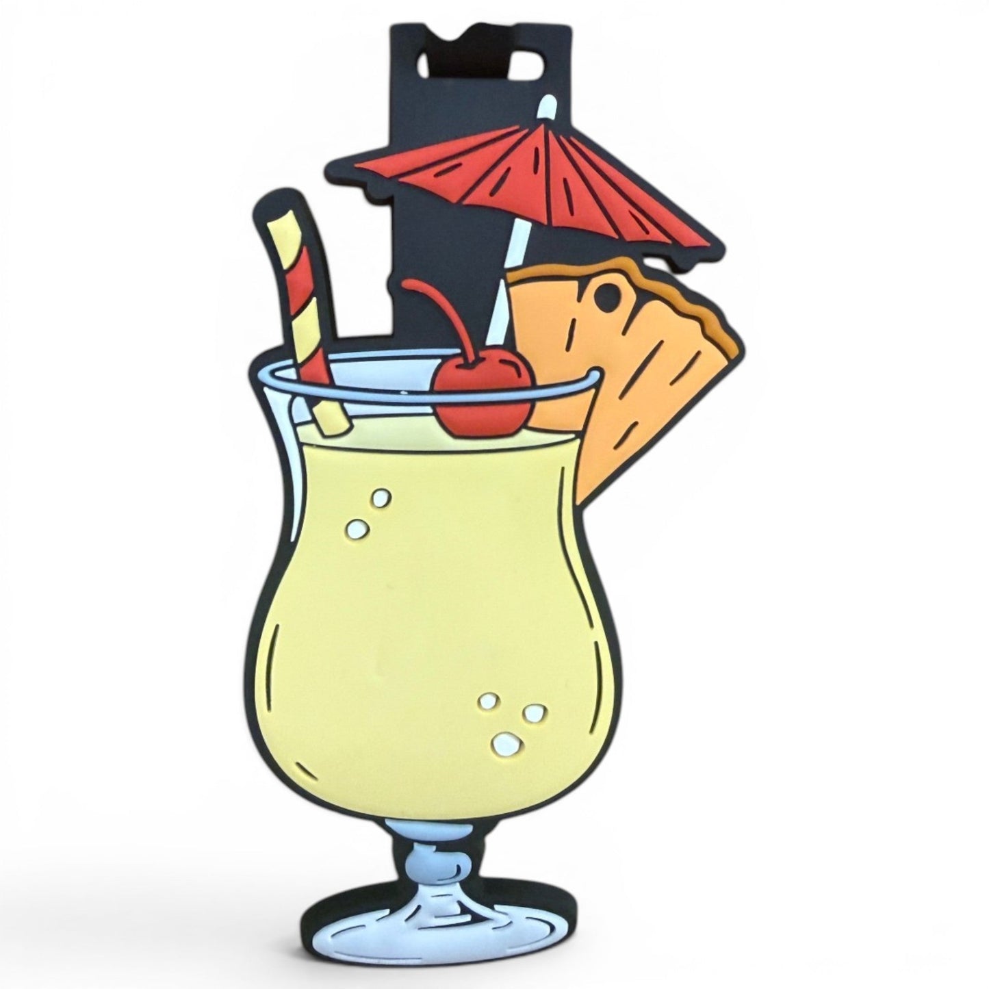 Piña Colada Clip-On Tag | Multi-Use Bag Tag, Travel Tag, Golf Accessory
