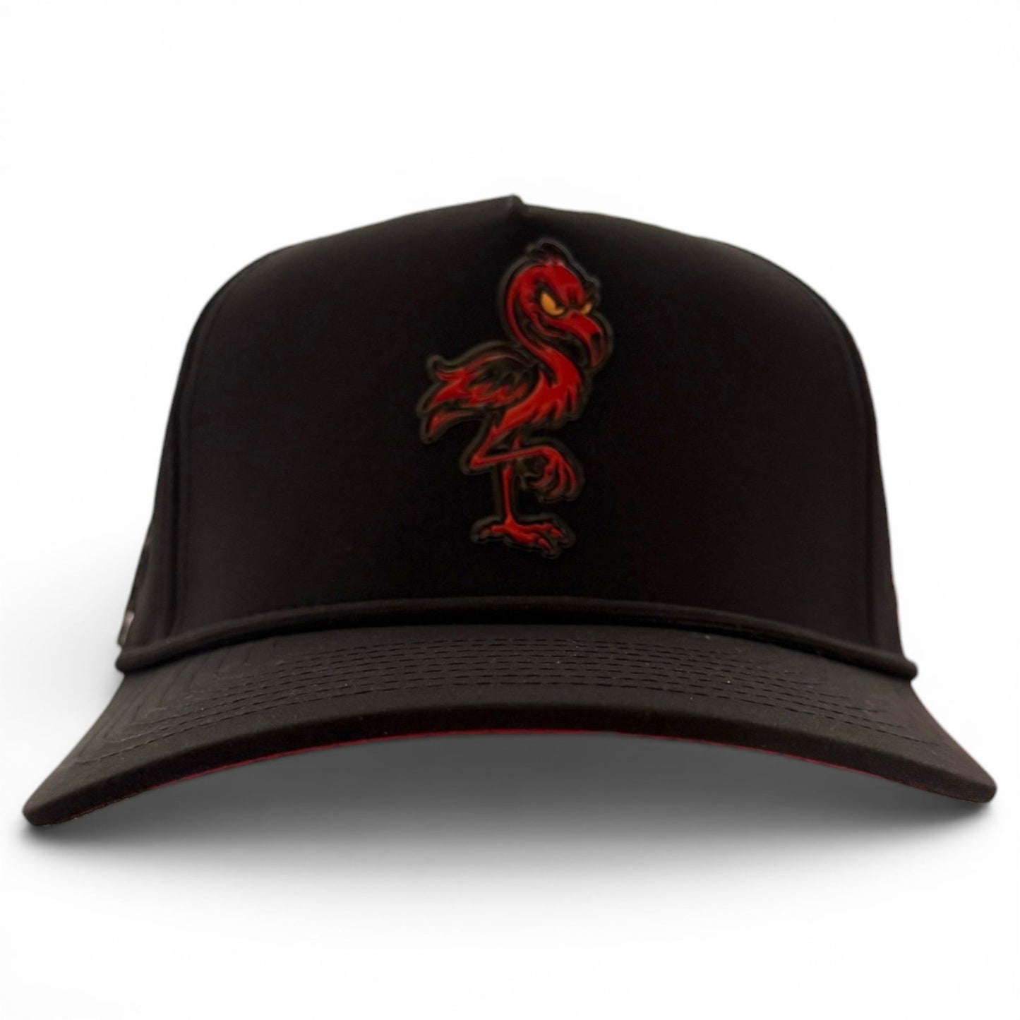 Jogie Loe's Flamingo Golf Hat | Snapback Cap | Built-in Magnetic Ball Marker Holder + Marker Included | Adjustable Flamingo