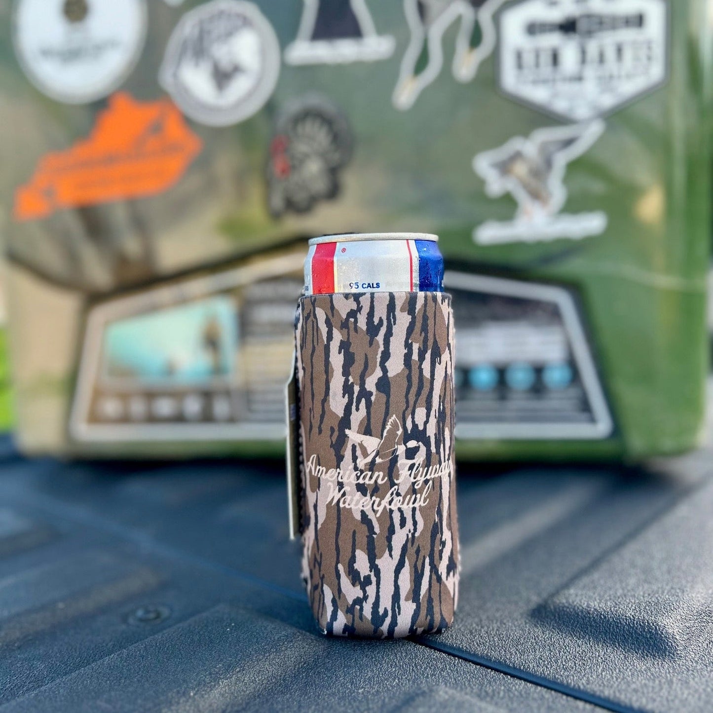 AFW Logo Drink Koozies - Skinny Can