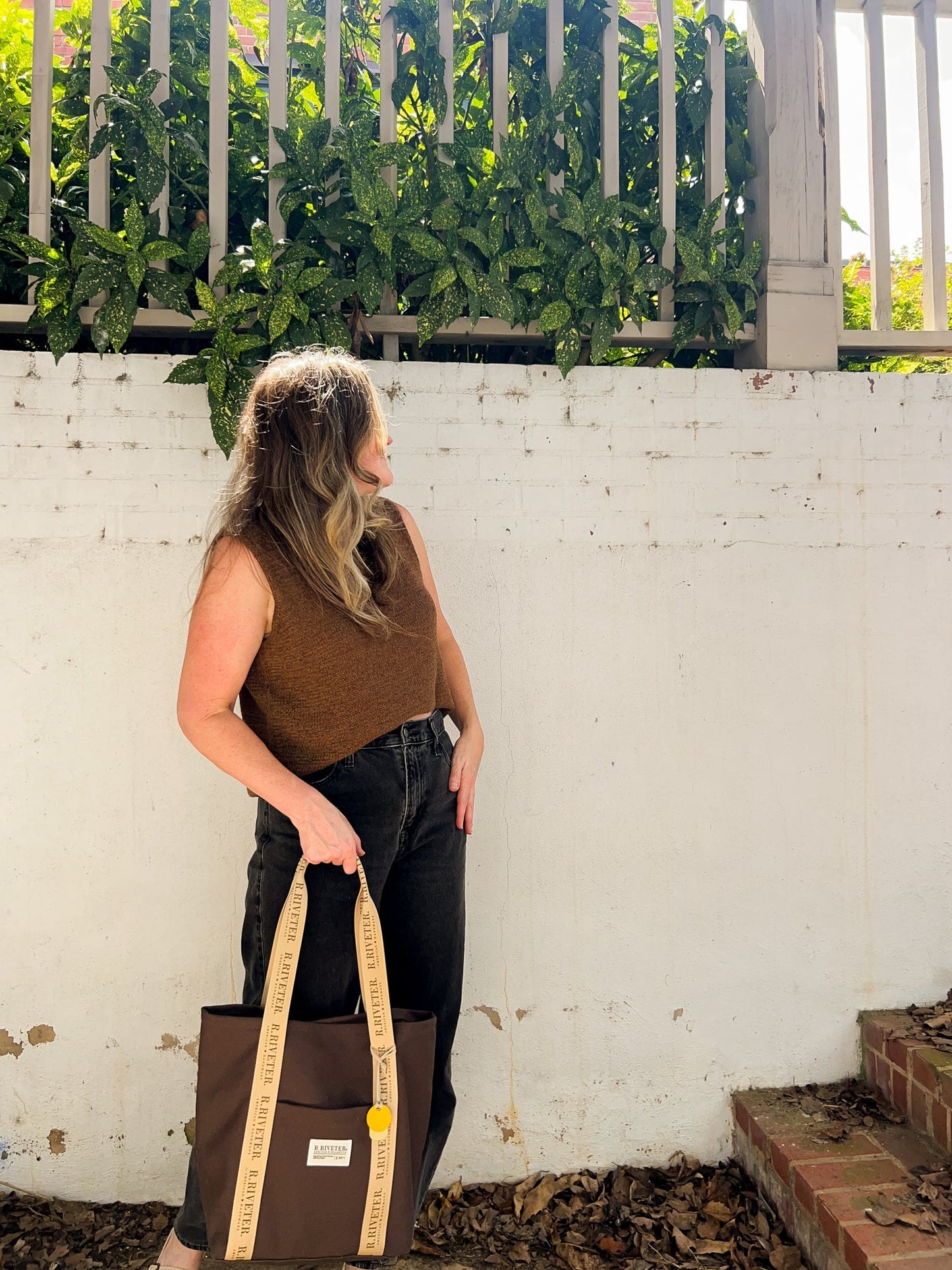 Margot Tote | Umber Brown Canvas