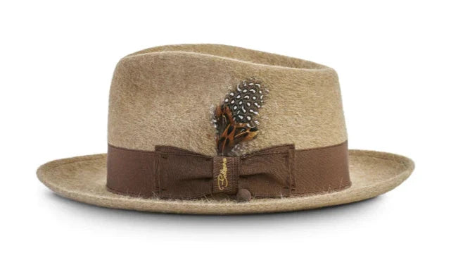 Casablanca - Long Hair Fur Felt Fedora - Camel