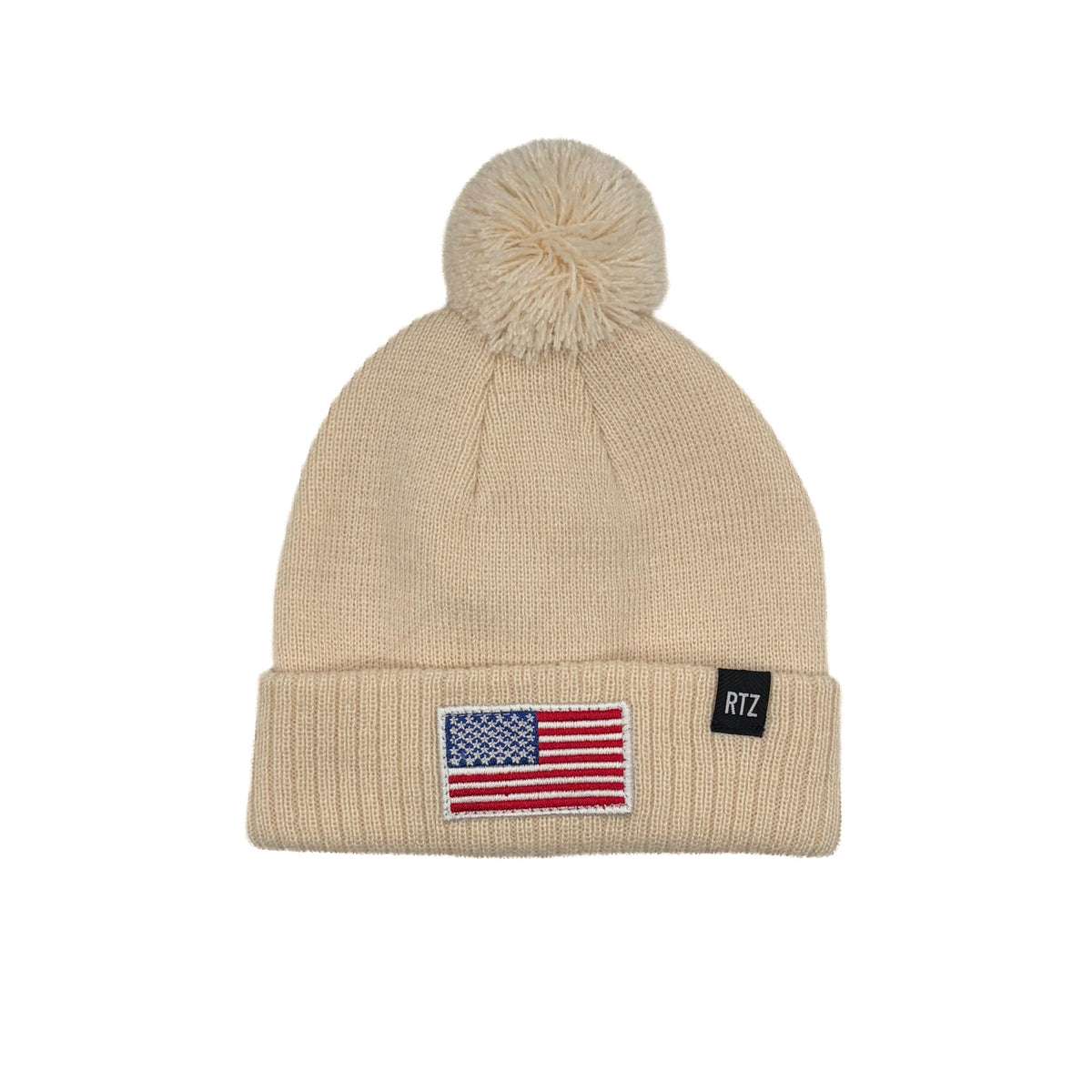 Flag Patch Pom Pom Hat