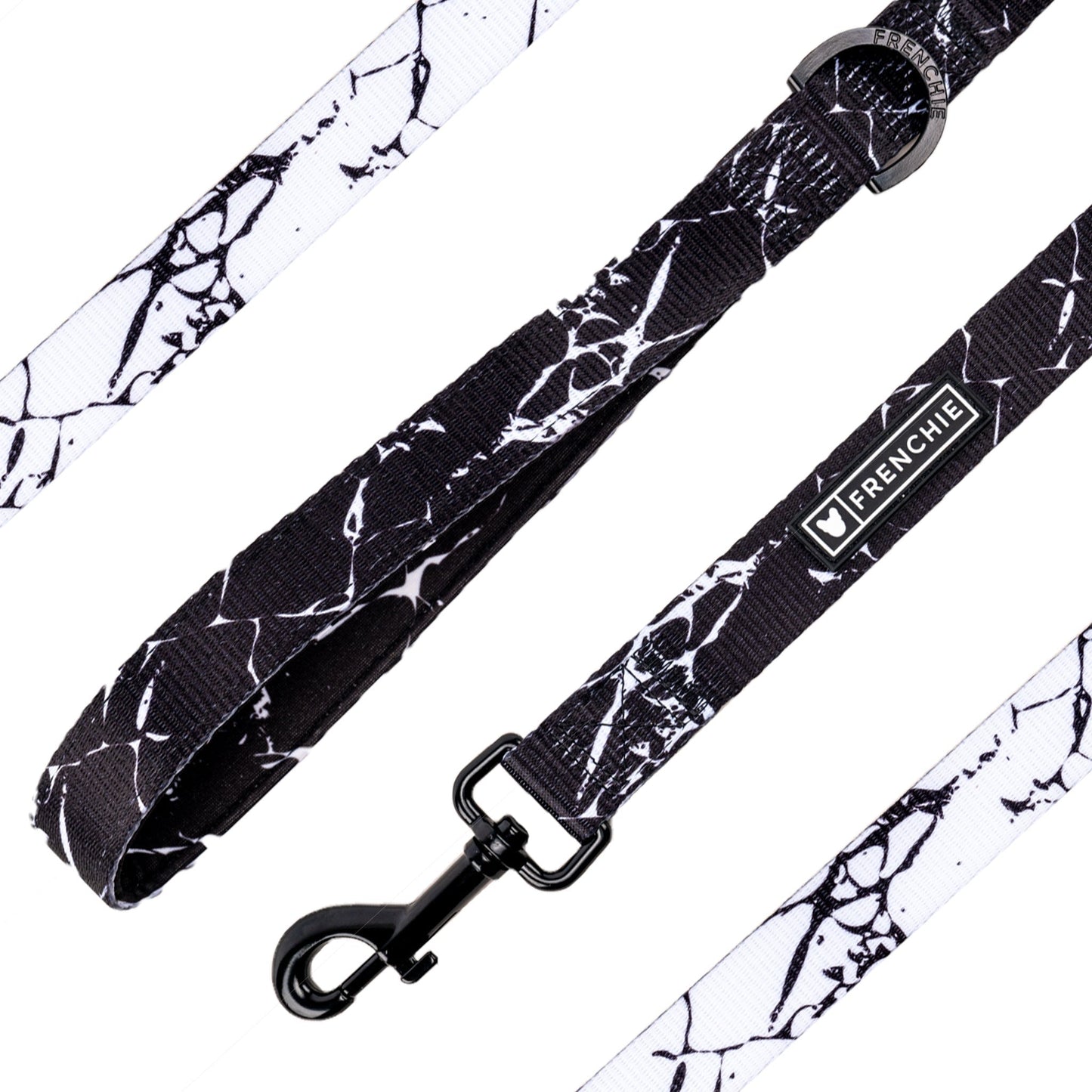 Frenchie Comfort Leash - Black Marble