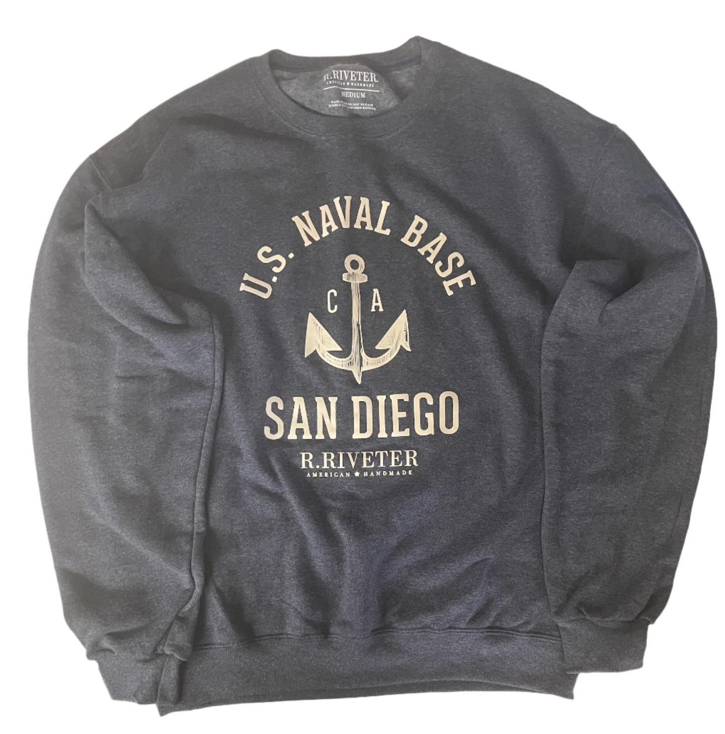 San Diego Vintage Navy  | Crew Neck Sweatshirt
