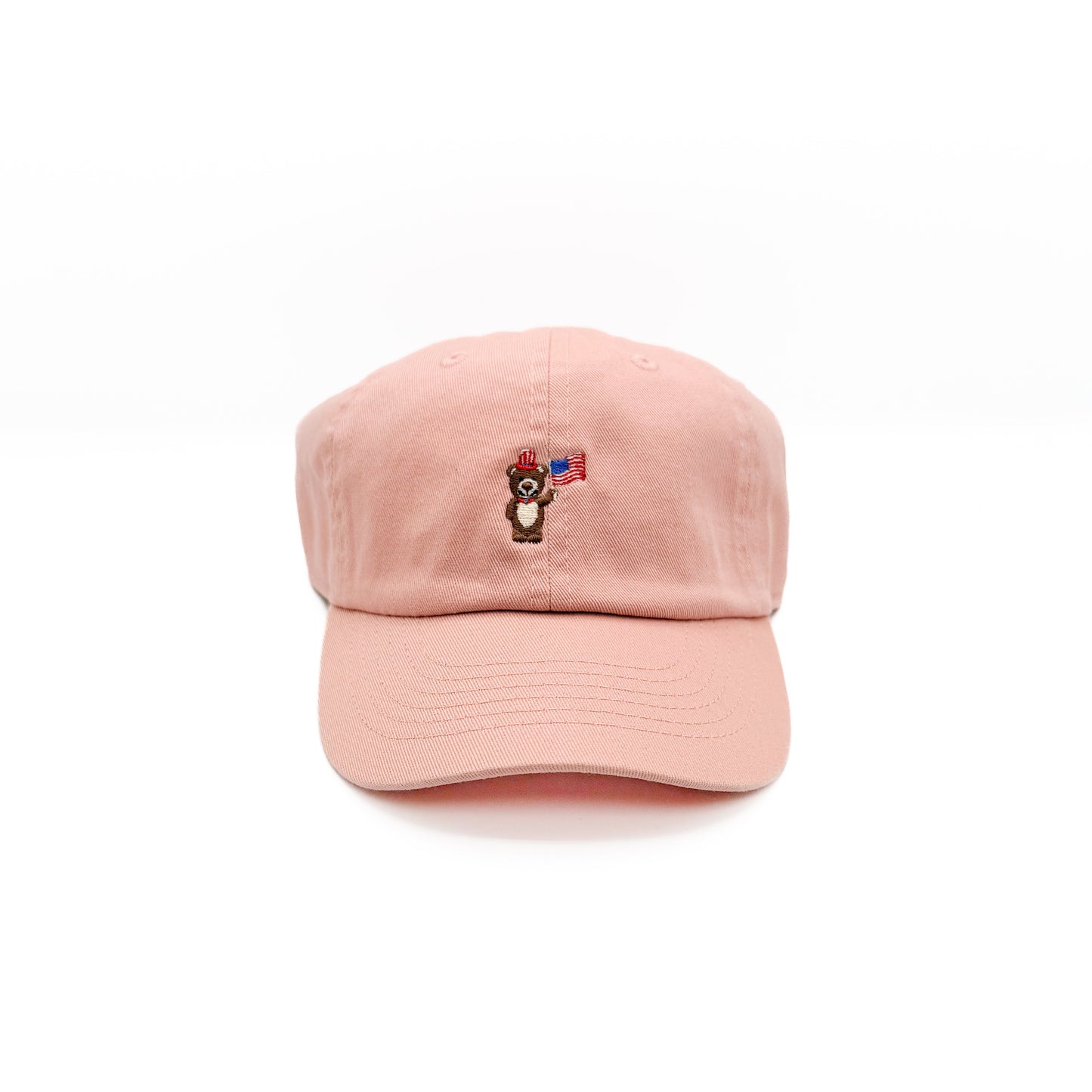 Tiny Patriotic Bear Baseball Hat