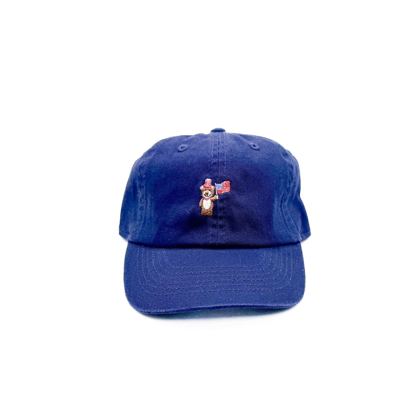 Tiny Patriotic Bear Baseball Hat
