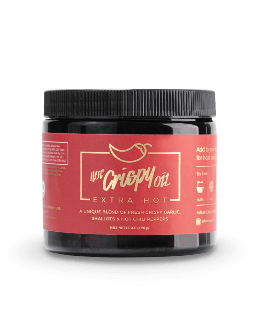 Extra Hot Crispy Oil –  Chili Crisp Garlic Oil