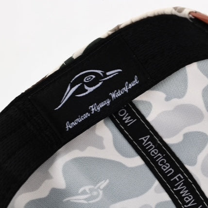 Leather Patch Green and Brown Camo Vintage Rope Old School Hat