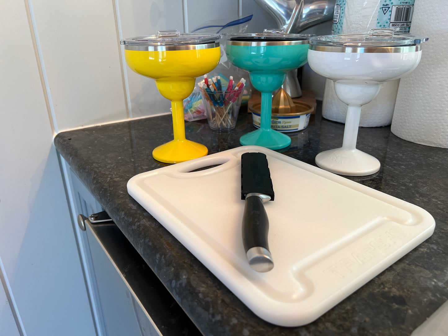 TRAPSKI 3/8 Inch Thick HDPE Cutting Boards | Food-Grade | Juice Grooves