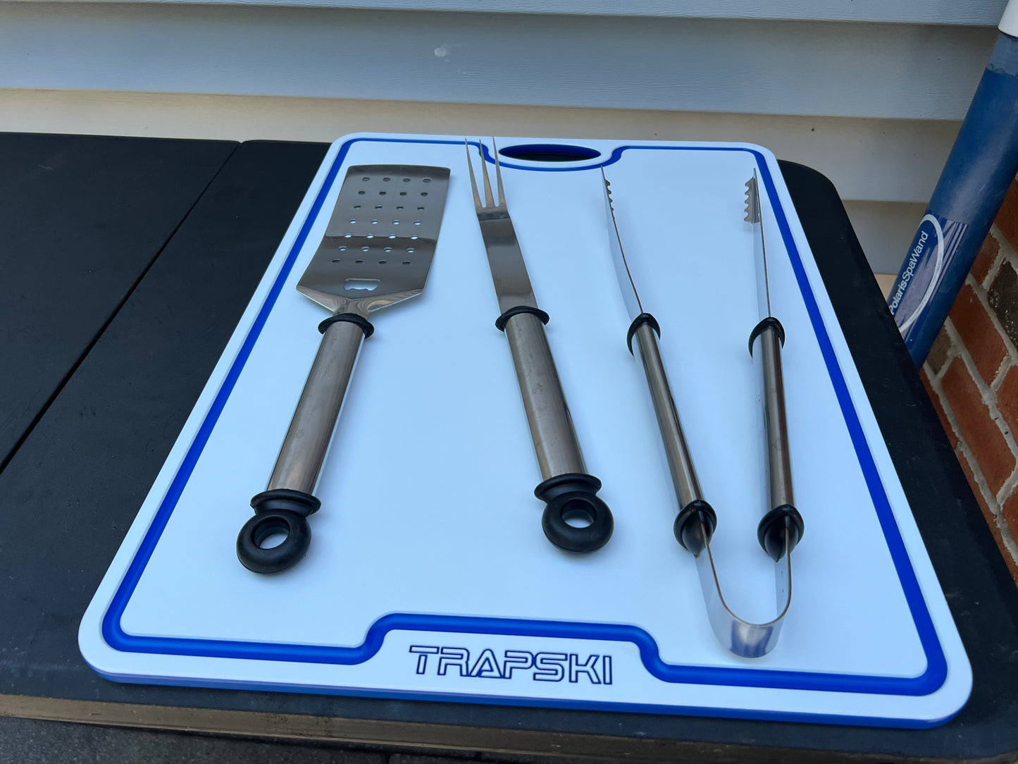 TRAPSKI Premium 1/2 Inch Thick HDPE Cutting Boards | Food-Grade Kitchen Prep Surface | Juice Grooves | Made in the USA