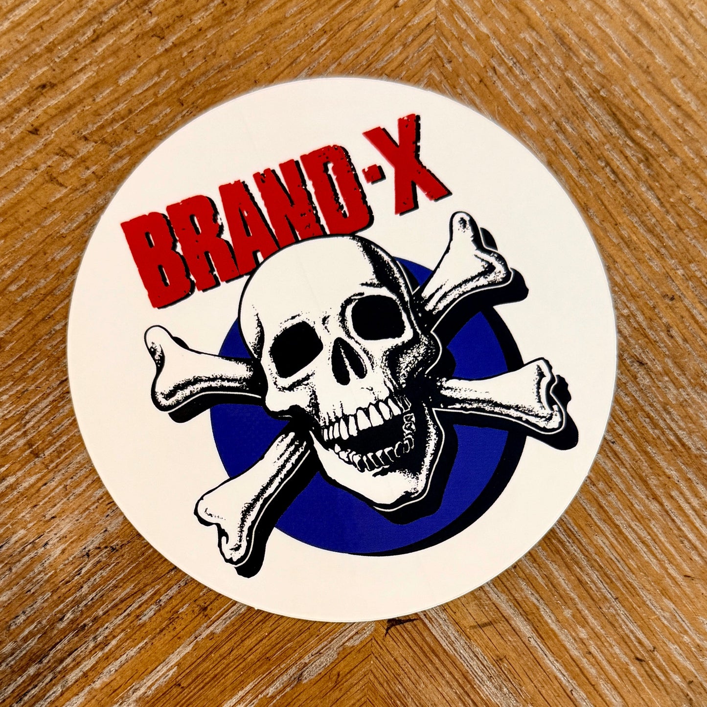 Brand-X Knucklehead USA Sticker 4”