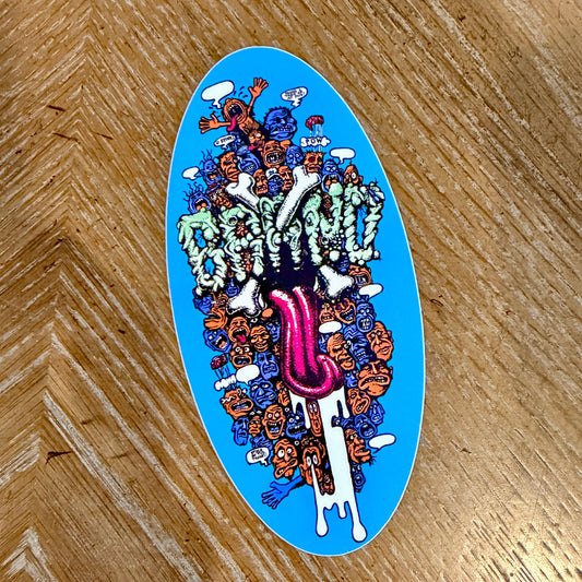 Riot Stick Sticker 5"
