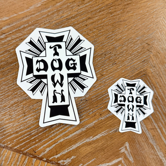 DogTown Cross Stickers 2", 4" or 12"