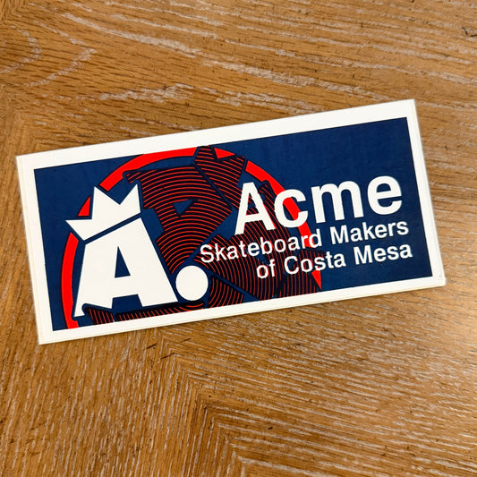 Acme Skate VINTAGE NOS Stickr 6"