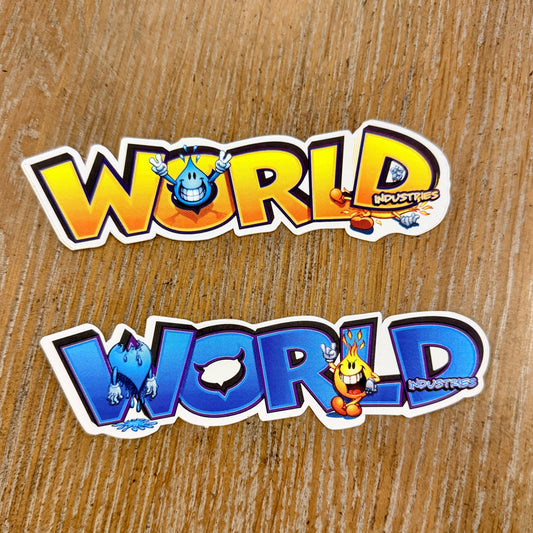 World Industries VINTAGE NOS Sticker 5.5”