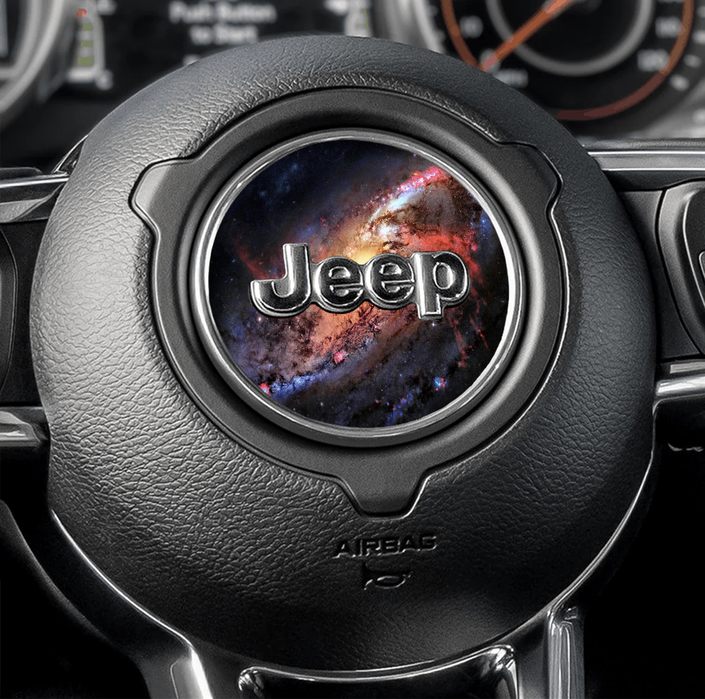 Steering wheel decal Space