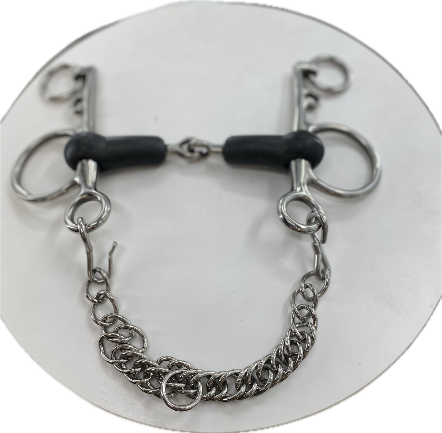 Pelham Single-jointed Rubber Bit