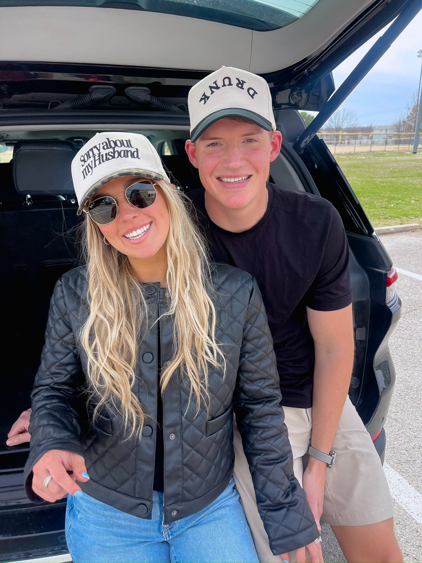 Sorry about my Husband / Wife Vintage Trucker Hat