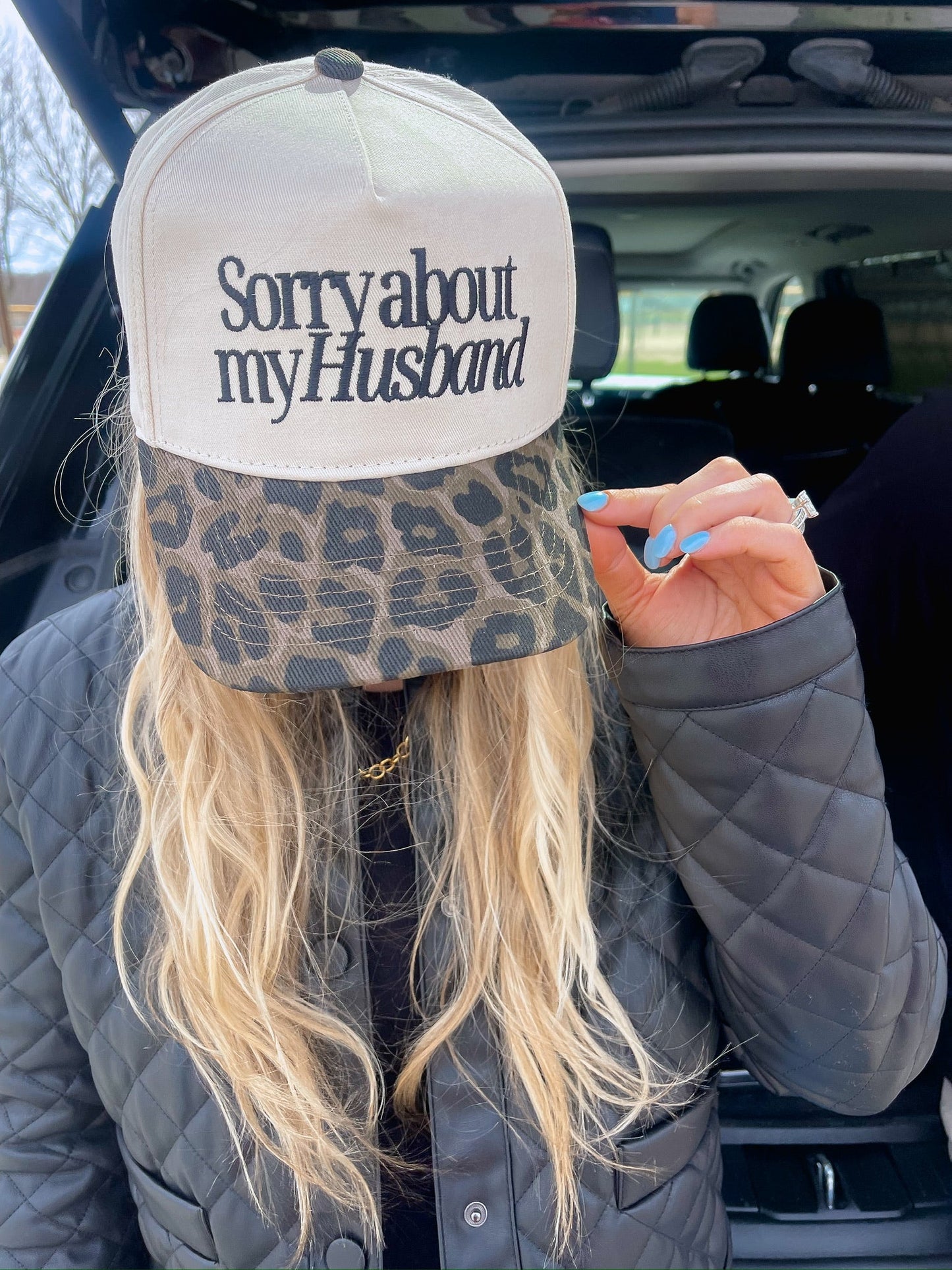 Sorry about my Husband / Wife Vintage Trucker Hat