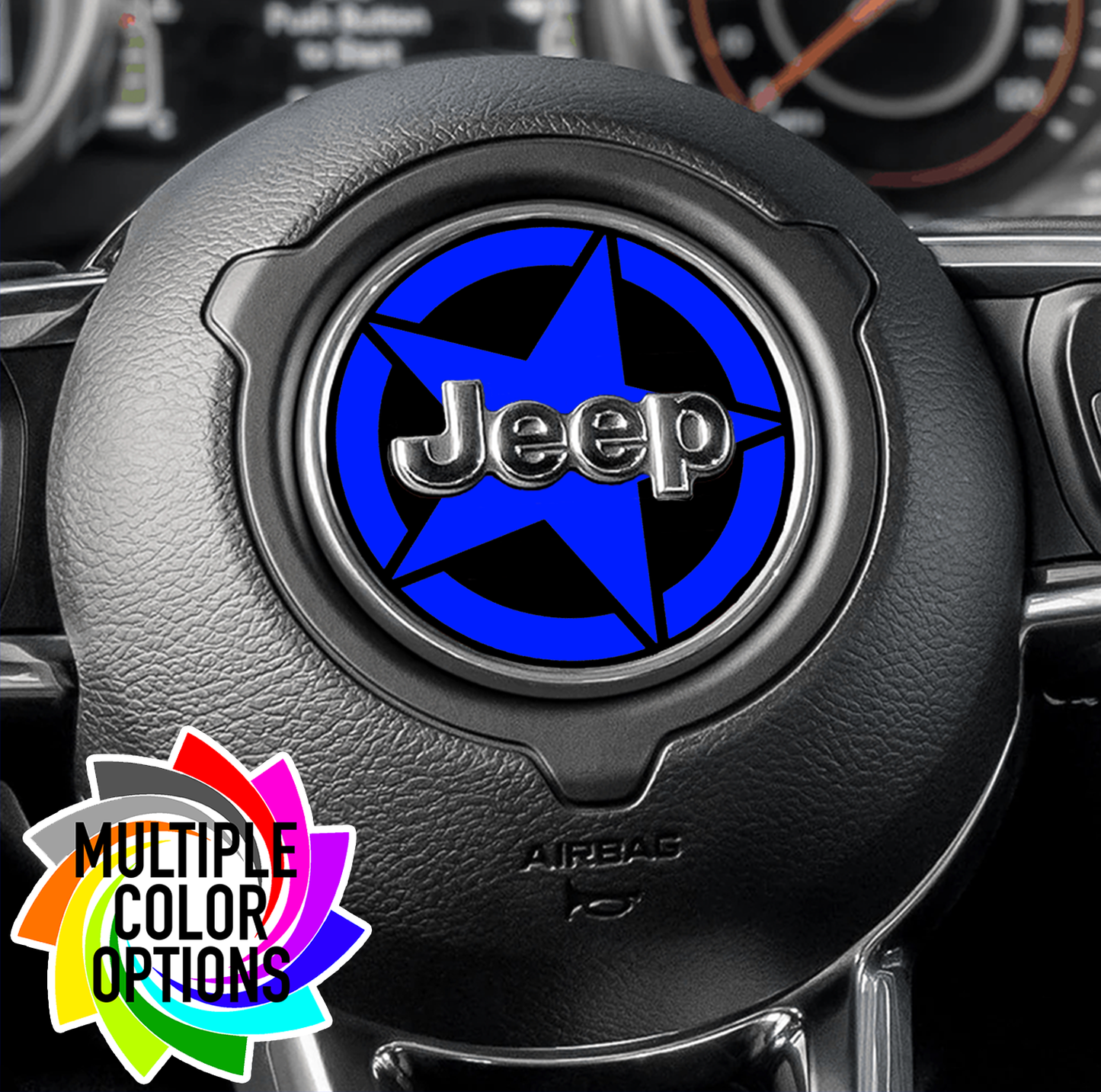 Steering wheel decal Star decal