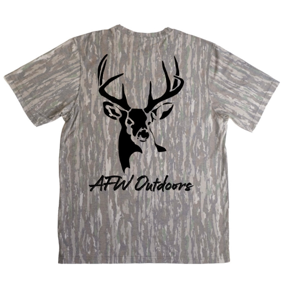 AFW Realtree Original Faded Out Buck Logo Tee
